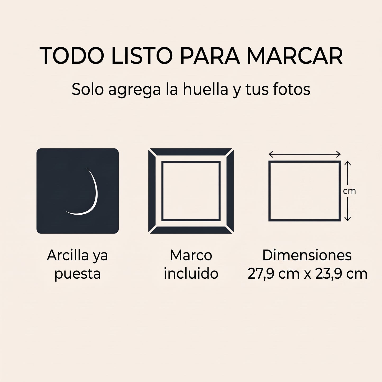 Cuadro Huella de Caballo — Recuerdo Personalizado