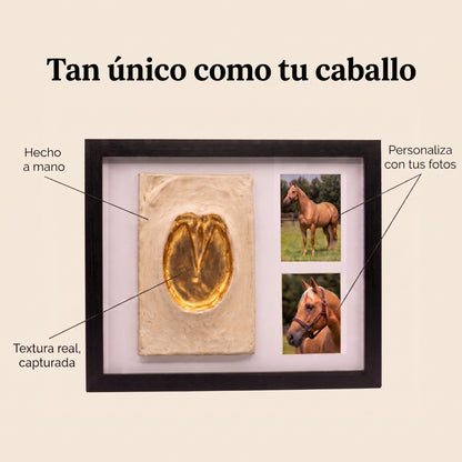 Cuadro Huella de Caballo — Recuerdo Personalizado