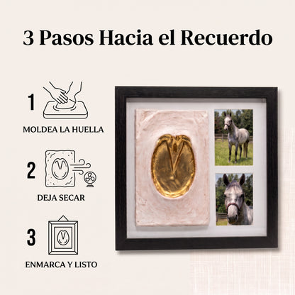 Cuadro Huella de Caballo — Recuerdo Personalizado